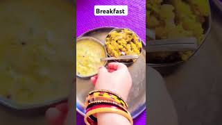 Breakfast thali🍲shorts viral preetikvlogs [upl. by Thatcher]