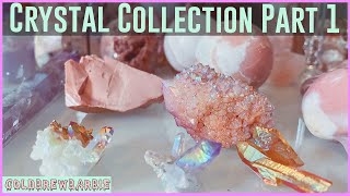 MY CRYSTAL COLLECTION  PART 1  ALL MY PINK CRYSTALS  HEALING CRYSTALS COLLECTION [upl. by Attennhoj]