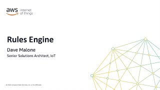 How to Get Started with Rules Engine for AWS IoT Core [upl. by Thenna]