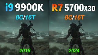 Core i9 9900K vs Ryzen 7 5700X3D  Benchmark and Gaming Test [upl. by Yerrok]