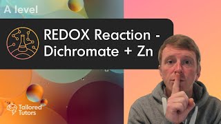 REDOX Reaction  Dichromate  Zn  A Level Chemistry  OCR [upl. by Lorrayne807]