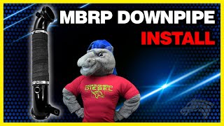 MBRP Downpipe Install 2011 Chevy Duramax LML GM8427 [upl. by Kristos621]