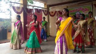 ZPHS Anandapuram Gobbiyallo Dance [upl. by Sinegold]