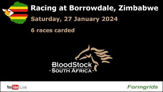 Zimbabwe horse racing on Saturday 27 January 2024 [upl. by Weissberg]