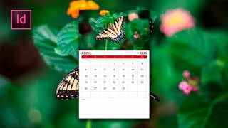 Cómo hacer un CALENDARIO de PARED en  INDESIGN  COMPLETO [upl. by Clementis103]