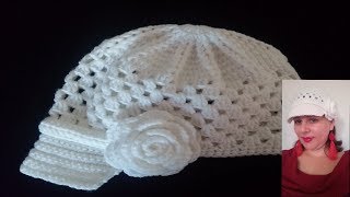 COMO TEJER GORRA CON VISERA A CROCHET 🧶🧢 [upl. by Eide]