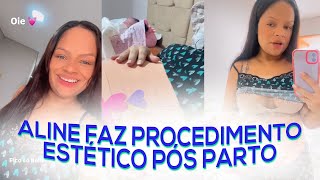 Aline vida de mãe mostra procedimento após parto de Zaya Melissa [upl. by Ayirp50]