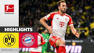 3x⚽ Harry Kane  Borussia Dortmund  FC Bayern München 04  Highlights  MD 10 – Bundesliga 2324 [upl. by Abdella]