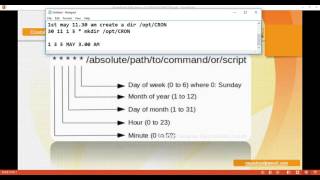 JOB AUTOMATION USING CRON IN UNIXLINUX [upl. by Dinse]
