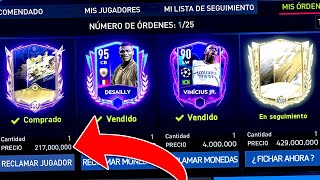 💰 217 MILLONES DE MONEDAS EN FIFA 22 MOBILE  ICONO DE CHAMPIONS Y VINICIUS  FIFA DROID [upl. by Rexanne]