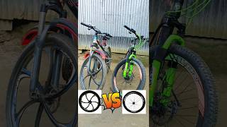 Spoke Wheels vs Alloy Wheels Cycle shorts spokewheeli alloywheels mtb [upl. by Jeff]