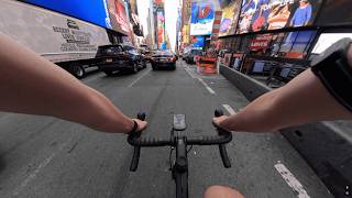 beating nyc traffic on a bike [upl. by Meehaf405]