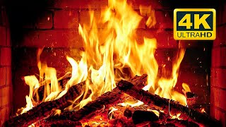 🔥 Cozy Fireplace 4K 12 HOURS Fireplace with Crackling Fire Sounds Crackling Fireplace 4K [upl. by Weed]