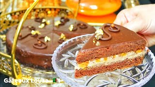 كيكة الشوكولا الفاخرة من أروع الوصفات  cake danniversaire au chocolat [upl. by Somerville]