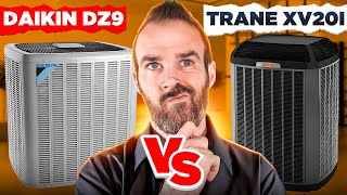 Trane XV20i 🆚 Daikin DZ9🔥❄️  2024 Heat Pump Reviews [upl. by Ynoep]