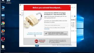 Remove Auslogics BoostSpeed 9 on Windows 10 Uninstall Guide [upl. by Disini]