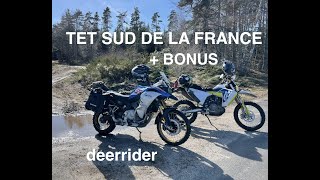 TET France avec une Husqvarna 701 LR et un Trail F850GSA roadtrip offroad [upl. by Yenolem]