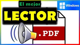 Como escuchar en voz alta un PDF en Windows 11 y 10 [upl. by Matthieu]