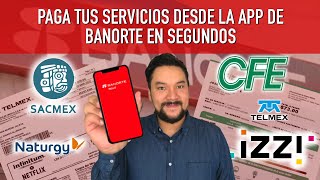 Paga el gas y todos tus servicios desde la app de Banorte Móvil en segundos  TUTORIAL EXPRESS [upl. by Llered]