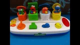 Sesame Street Singing PopUp Pals Oscar Elmo Ernie and Cookie Monster [upl. by Ferrick]