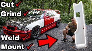 Installing Widebody Over Fenders On My LS Swapped E36  DIY [upl. by Quartus]