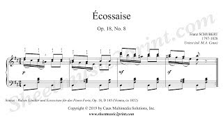 Schubert  Ecossaise D 145 Op 18 No 8 [upl. by Marlyn]