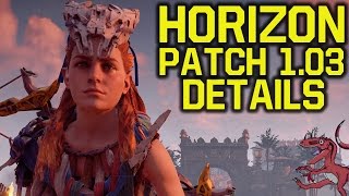 Horizon Zero Dawn Patch 103  WHAT DOES IT DO Horizon Zero Dawn News  Horizon Zero Dawn update [upl. by Birkett]