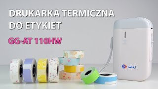 Drukarka bezprzewodowa do etykiet samoprzylepnych Termiczna do naklejek GGAT 110HW 📇📌⚡ [upl. by Vasilek]