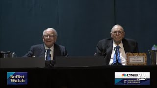 Warren Buffett kicks off 2023 Berkshire Hathaway annual shareholders meeting [upl. by Neeliak508]