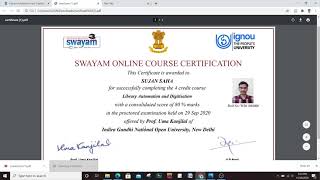 How to download SWAYAM ARPIT 2022 eCertificate from SWAYAM MOOCs portal [upl. by Janette539]