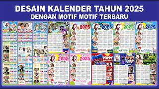 DESAIN KALENDER TAHUN 2025 FORMAT CORELDRAW [upl. by Audette]