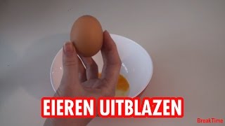 DIY Pasen Hoe blaas je een ei uit [upl. by Euqinom]