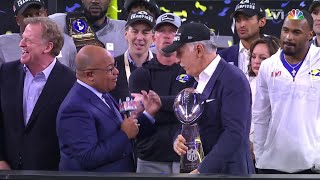 Super Bowl LVI Trophy Presentation for Los Angeles Rams [upl. by Essam]