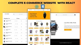 How To Create Complete Ecommerce Website Using React JS  Ecommerce Website Using React JS [upl. by Narrat974]