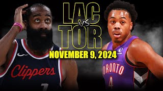 Los Angeles Clippers vs Toronto Raptors Full Game Highlights  November 9 2024  202425 NBA Season [upl. by Mayfield931]