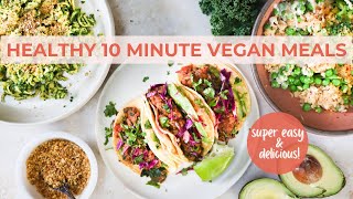 LAZY VEGAN RECIPES  balanced meals in 10 minutes [upl. by Carlo]