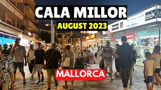 Mallorca in PEAK SEASON Cala Millor at Night August 2023 [upl. by Elnar]