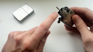 Как поменять фитиль в зажигалке Zippo [upl. by Nadean]