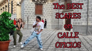 The BEST SCARE pranks on CALLE OFICIOS Bushman Prank Compilation [upl. by Paley]