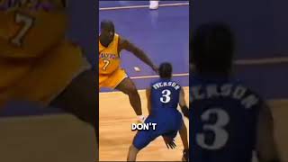 Allen Iverson make Shaquille O Neal dance viral basketball nba highlights [upl. by Cariotta563]