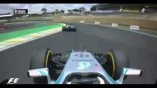 F1 2014 Brazil  Hamilton amp Alonso Onboard Start [upl. by Moll]