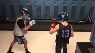 HUGE locker boxing KO [upl. by Avigdor]