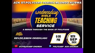 WEDNESDAY BIBLE TEACHING REVDR SIMON ORIEDOHSC [upl. by Annekam]