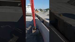 Awesome mantsinen Excavator Dischargeby Shoretruck Shortvideo [upl. by Darbie]