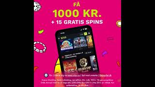 Få 1000 kr i Velkomstbonus  15 Gratis Spins casino danmark [upl. by Yrroc]