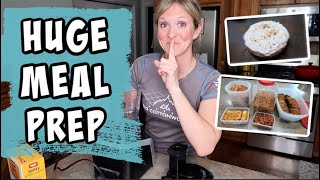 EASY MASSIVE MEAL PREP  LARGE FAMILY MEAL PREP ON A BUDGET  FRUGAL FIT MOM COOK WITH ME [upl. by Allx507]