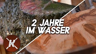 Dieses Holz liegt seit 2 Jahren im Wasser  Wie wird es im Inneren aussehen [upl. by Radmen]