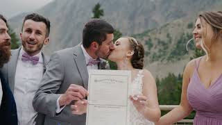 Nathan amp Jen’s Wedding at Black Mountain Lodge ABasin CO  TEASER [upl. by Damour]