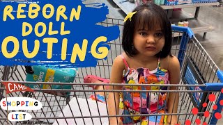 REBORN DOLL OUTING to WALMART 🛒 📝 Adelia’s CAMP List 🏕️ reborndoll rebornbaby walmart [upl. by Intruok121]