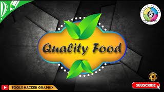 Quality Food Logo  Tools Hacker Graphix [upl. by Shoifet]